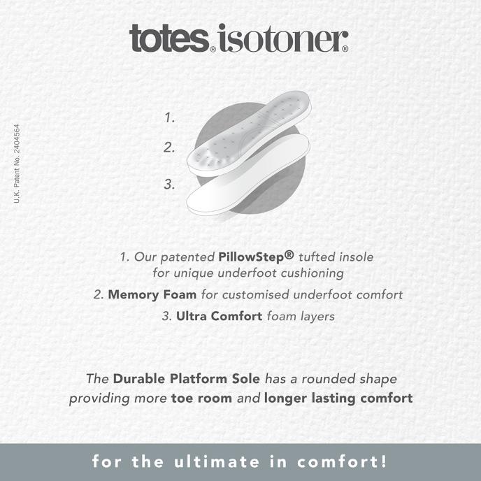 Isotoner® Ladies Felt Clog Slipper Oatmeal Extra Image 6